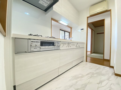 【キッチン】 | ヴィルヌーブ新所沢 | 家事動線のよい対面キッチン！