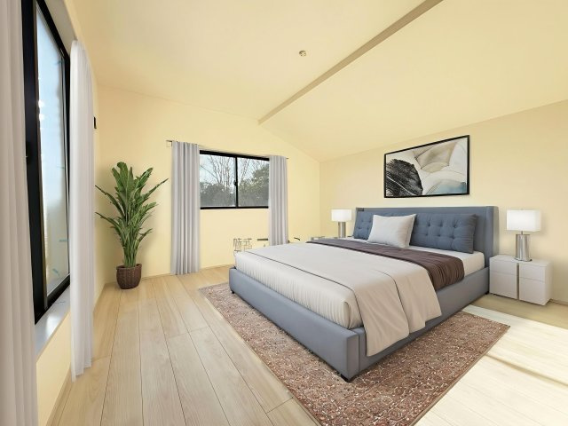 所沢市山口・全2棟　新築一戸建　2号棟　～和室あり～の寝室|2階　洋室　8.5帖（家具はCG画像での表示になります）