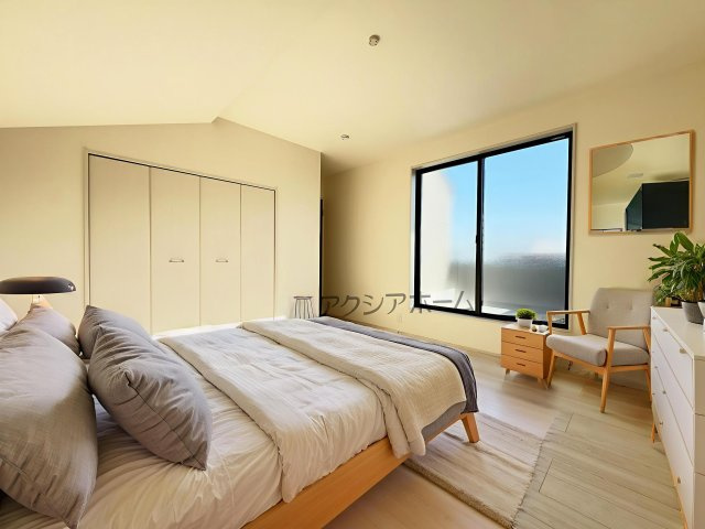 所沢市山口・全2棟　新築一戸建　2号棟　～和室あり～の寝室|2階　洋室　8.5帖（家具はCG画像での表示になります）