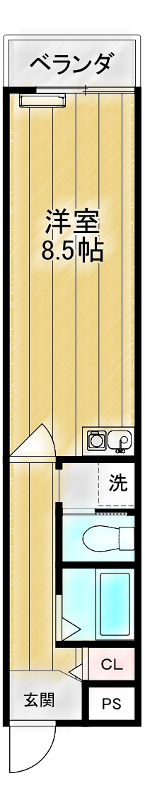 タートルシティ亀有の間取り