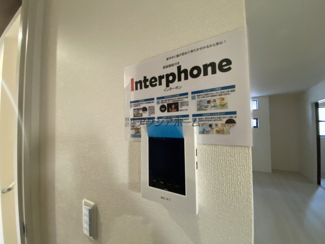 所沢市上新井2丁目・全5棟　新築一戸建　1号棟　～車2台～　の設備|来訪者が確認出来て安心なTVモニター付インターホン