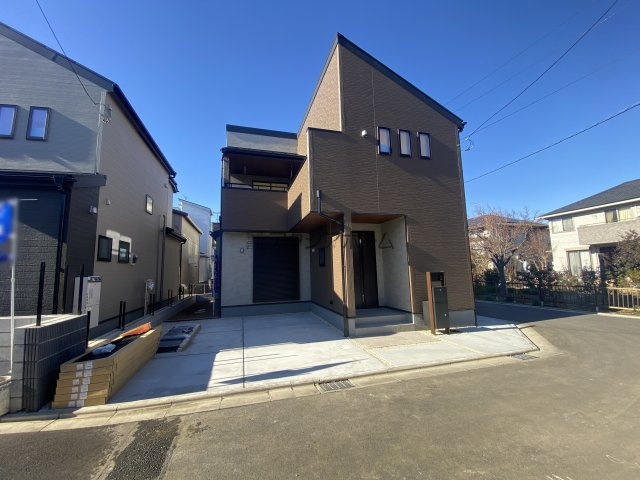 所沢市上新井2丁目・全5棟　新築一戸建　1号棟　～車2台～　の外観|【全5棟・1号棟】
建物完成致しました!!是非この機会にご見学下さいませ!!