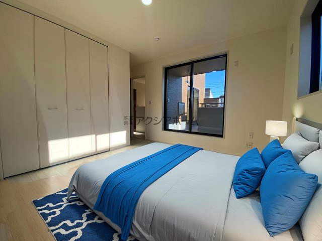 所沢市上新井2丁目・全5棟　新築一戸建　1号棟　～車2台～　の寝室|洋室7.5帖（家具はCG画像での表示になります）