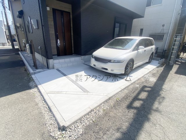 所沢市榎町・全1棟　新築一戸建　～北西角地～の玄関|現地写真（2025年11月11日撮影）