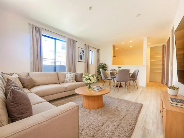 所沢市榎町・全1棟　新築一戸建　～北西角地～の外観|現地写真（2025年11月11日撮影）