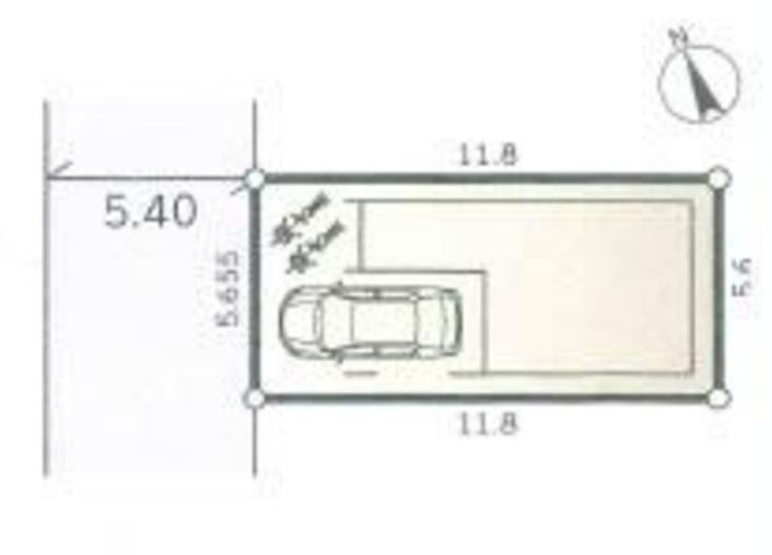 所沢市美原町1丁目・全1棟　新築一戸建　～全室南向き～の区画図|駐車1台可能です。