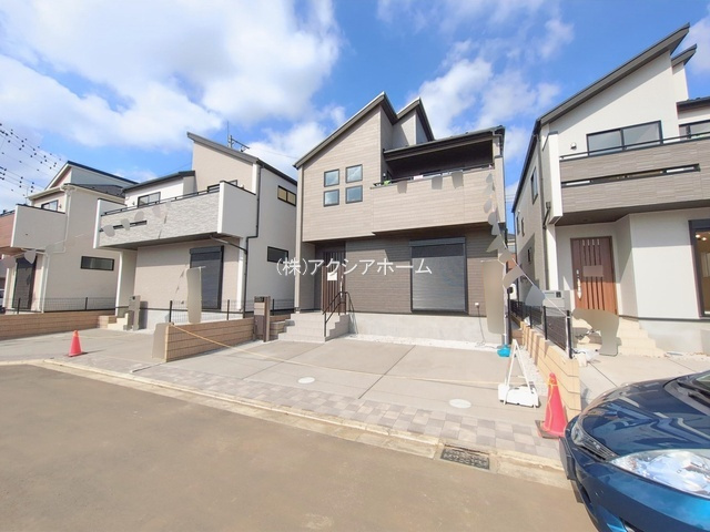 所沢市下安松・全11棟　新築一戸建　3号棟の外観|建物完成しました！この機会に是非一度ご見学ください！（2026年2月18日撮影）