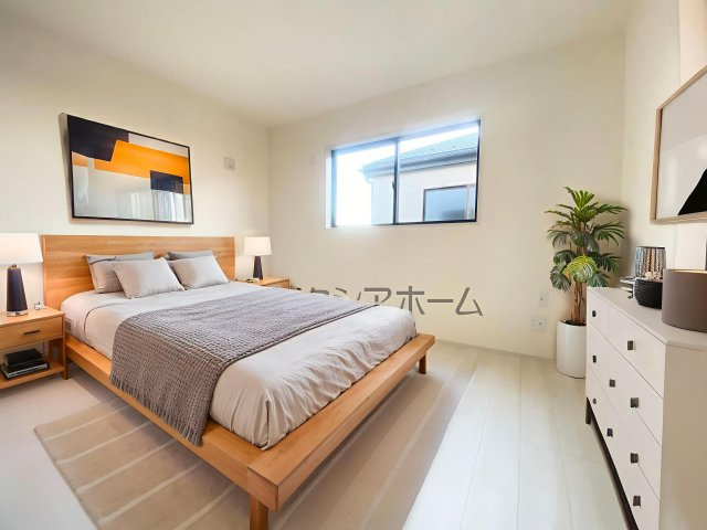 所沢市上新井2丁目・全5棟　新築一戸建　5号棟　～駐車2台～の寝室|洋室　7.25帖（家具はCG画像での表示になります）