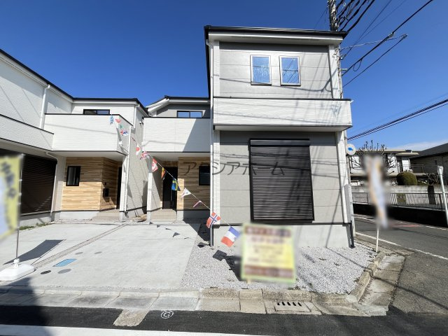 所沢市緑町3丁目・全3棟　新築一戸建　3号棟の外観|建築中写真(2025年9月8日撮影)