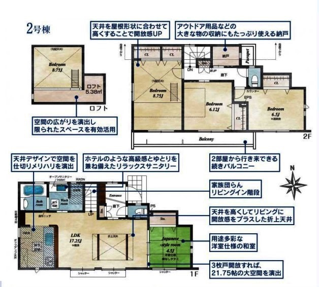 東久留米市前沢3丁目・全42棟　新築一戸建　2号棟
