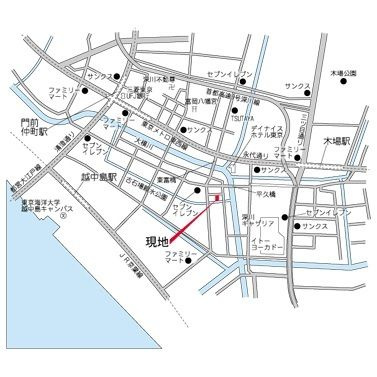 ダフィット門前仲町の地図