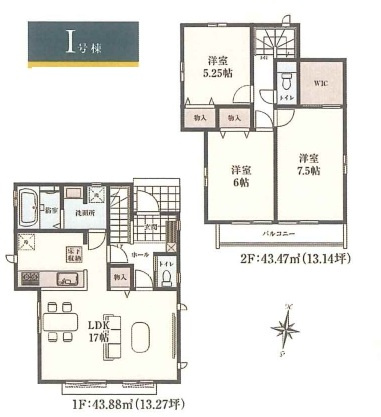 東久留米市南沢4丁目・全18棟　新築一戸建　I号棟