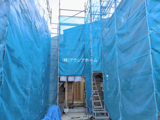 所沢市久米・全4棟　新築一戸建　3号棟　～全室2面採光～の外観|現地写真（2026年1月27日撮影）