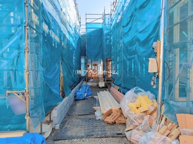 所沢市久米・全4棟　新築一戸建　3号棟　～全室2面採光～の前面道路含む現地写真|現地写真（2026年1月5日撮影）