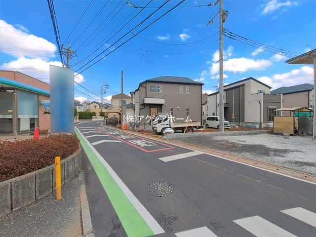所沢市久米・全4棟　新築一戸建　1号棟　～全居室6帖以上～の前面道路含む現地写真|現地写真（2026年3月27日撮影）