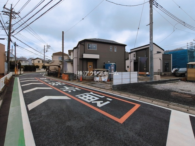 所沢市久米・全4棟　新築一戸建　1号棟　～全居室6帖以上～の前面道路含む現地写真|現地写真（2026年3月10日撮影）