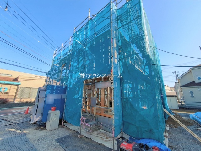所沢市久米・全4棟　新築一戸建　1号棟　～全居室6帖以上～の外観|現地写真（2026年1月27日撮影）