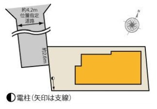 所沢市北岩岡　中古一戸建　～全室南向き・開放感のある立地～の区画図|土地面積100.00平米。