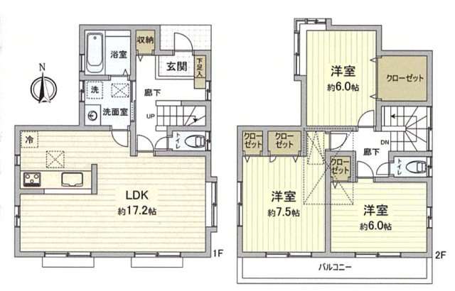 所沢市北秋津　中古一戸建　～家事動線の良い間取り～