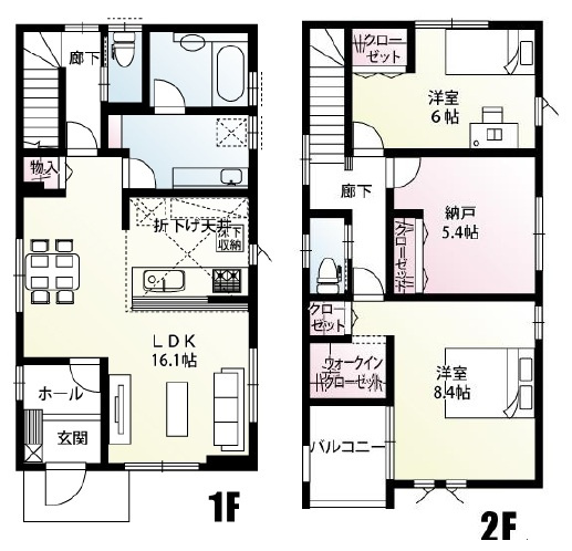 所沢市上新井5丁目・全6棟　新築一戸建　2号棟