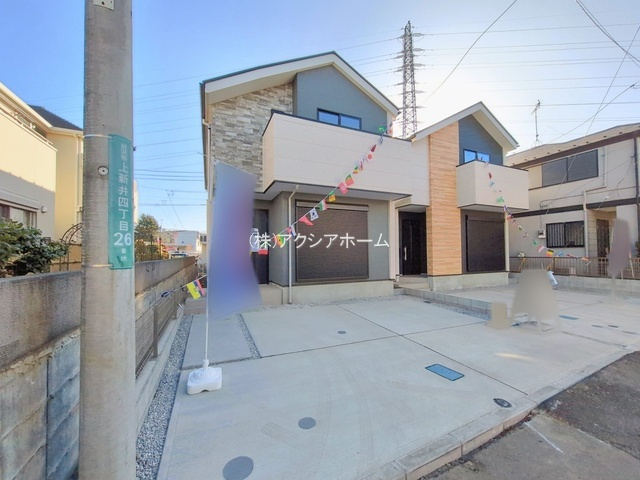 所沢市上新井4丁目・全2棟　新築一戸建　1号棟の駐車場|2026年2月19日撮影