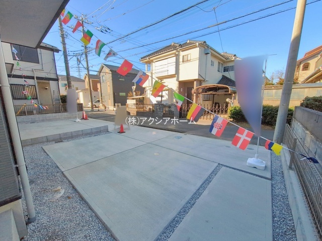 所沢市上新井4丁目・全2棟　新築一戸建　1号棟の駐車場|2026年2月19日撮影