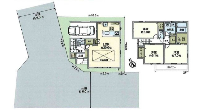 東久留米市前沢4丁目・全1棟　新築一戸建　～LDK20帖～