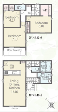 千葉市花見川区柏井一丁目　新築分譲住宅１号棟