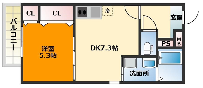 【間取り】 | フジパレス弥刀駅北Ⅱ
