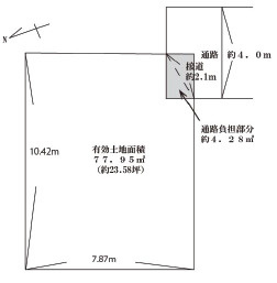 【土地図】 | 大阪市阿倍野区帝塚山一丁目売土地