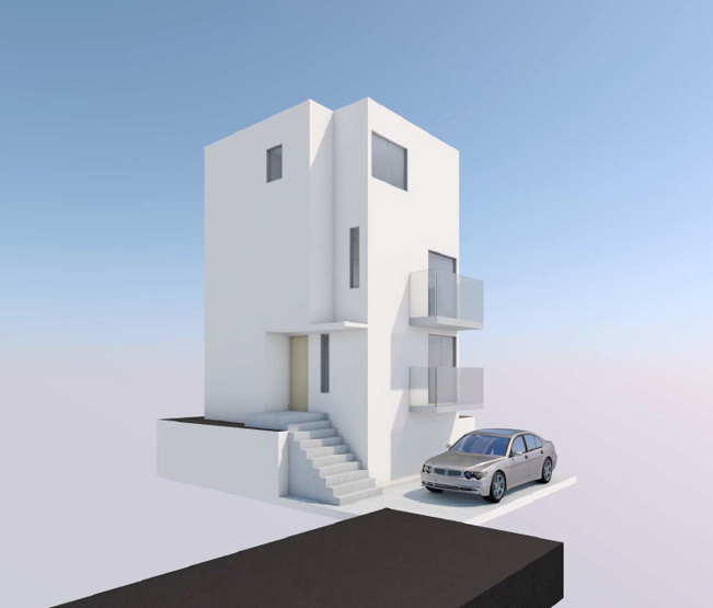 【完成予想図】 | 大阪市阿倍野区帝塚山一丁目売土地 | 参考プランの外観図です。