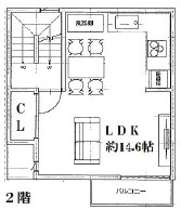 【土地図】 | 大阪市阿倍野区帝塚山一丁目売土地 | 参考プランの2階部分です。