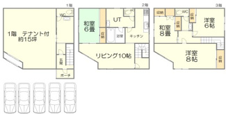 【間取り】 | ⼿稲区前⽥４条１５丁⽬ ⼾建