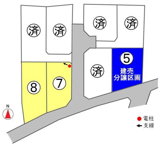 東邦ピュアタウン上田　7号地の区画図|7号地
06/21 11:54