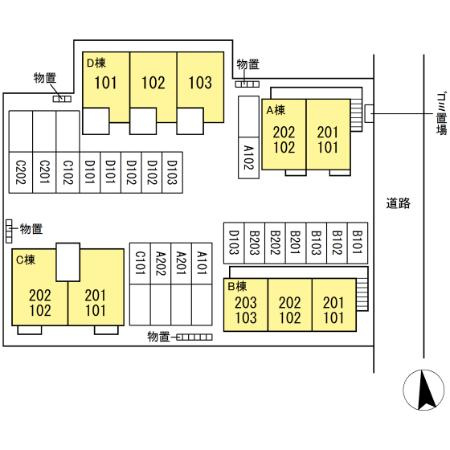 スイートハウス小石田　Bの区画図
