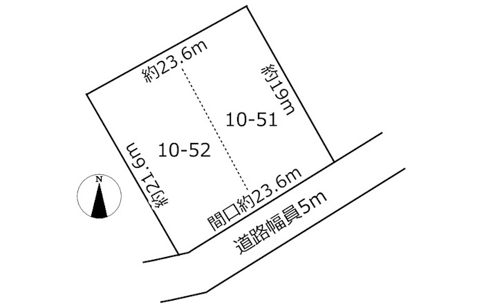土地　諏訪山1丁目の土地図