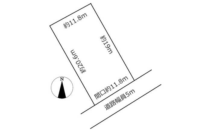 土地　諏訪山1丁目の土地図