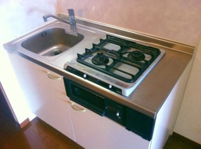 【キッチン】 | エスコート西荻窪 | グリル付き2口ガスシステムキッチン。