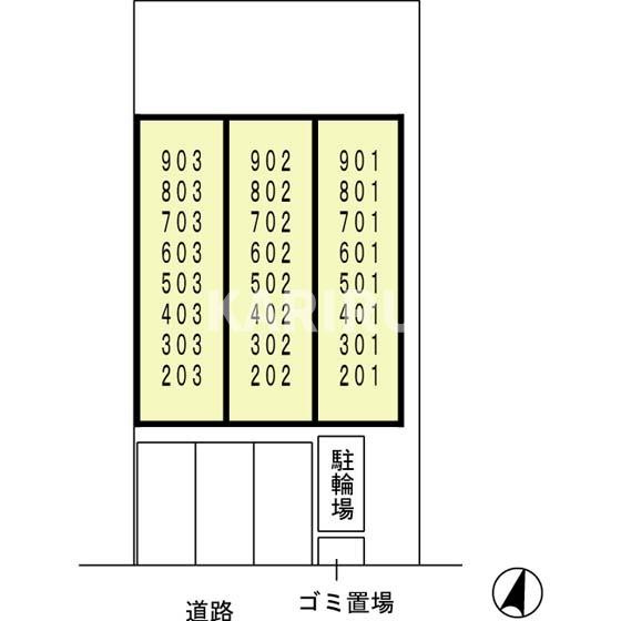 キリンパークサイドの区画図