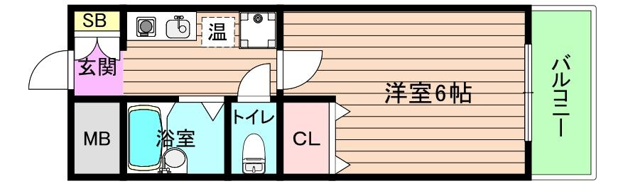 大阪市都島区都島北通２丁目の賃貸マンションの間取り
