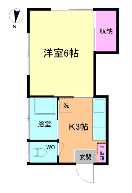 １Ｋ　２０．２８平方メートル