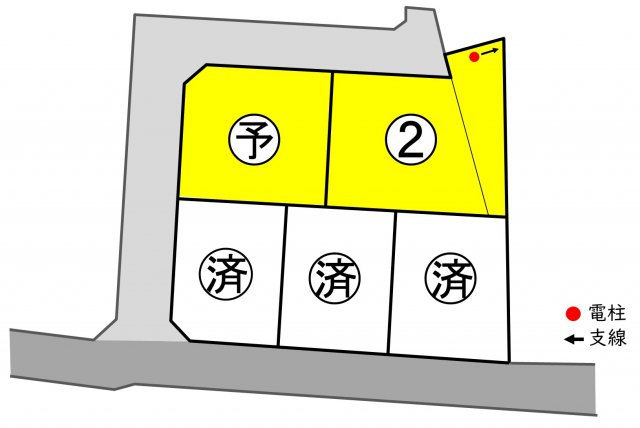 東邦ピュアコート古里　2号地の区画図|11/18 16:42