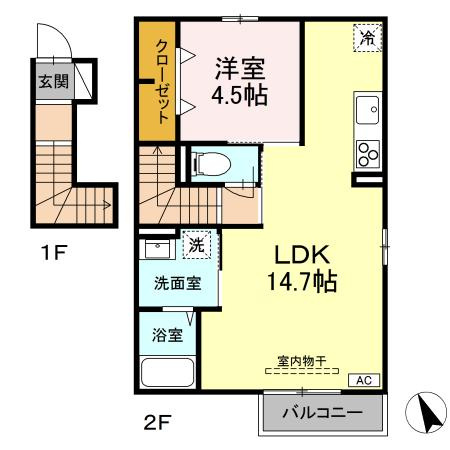 D-ROOM盛岡みたけの間取り