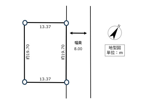 【根室市西浜町3☆売土地】理想のマイホームを実現する、陽当たりの良い整形地の土地図