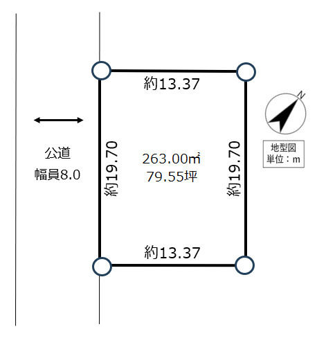 【根室市西浜町3☆売土地】理想のマイホームを実現する、陽当たりの良い整形地の土地図