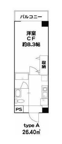 ドミール二子玉川園　角部屋　セキュリティ完備　ネット0の間取り