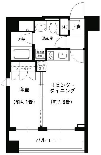ポルトパルティーレ横浜の間取り