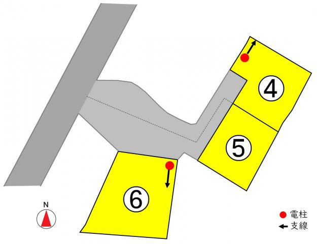 東邦ピュアコート国分Ⅱ　4号地の区画図