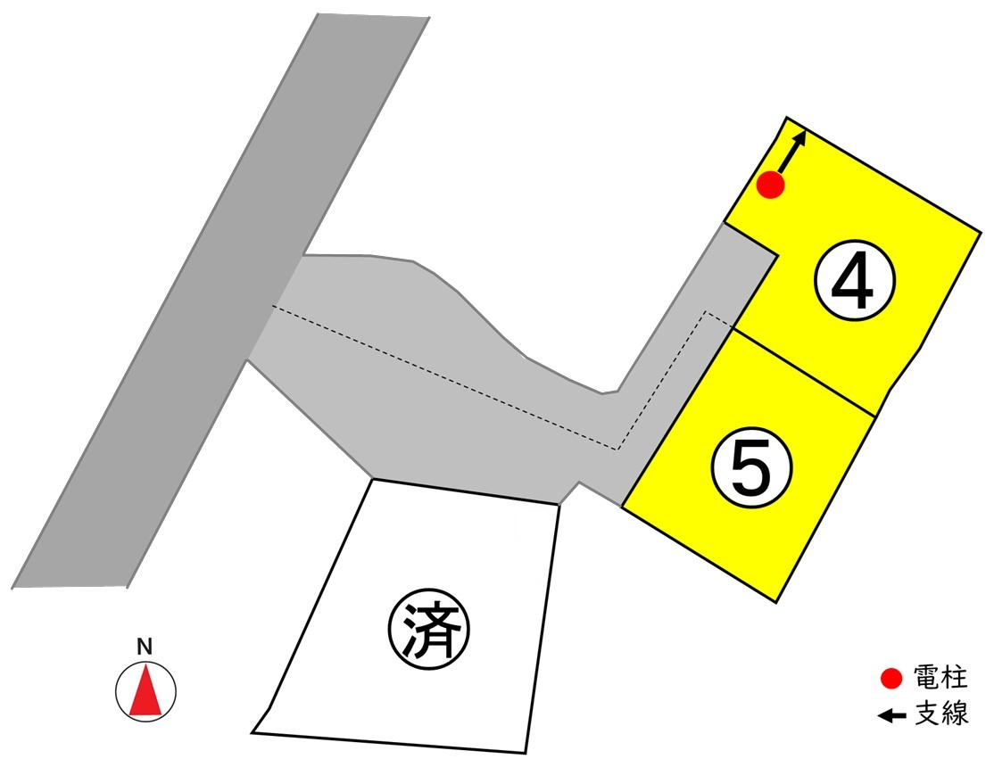 東邦ピュアコート国分Ⅱの区画図