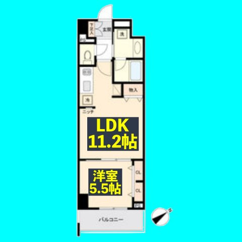 グランルクレ新栄イーストの間取り